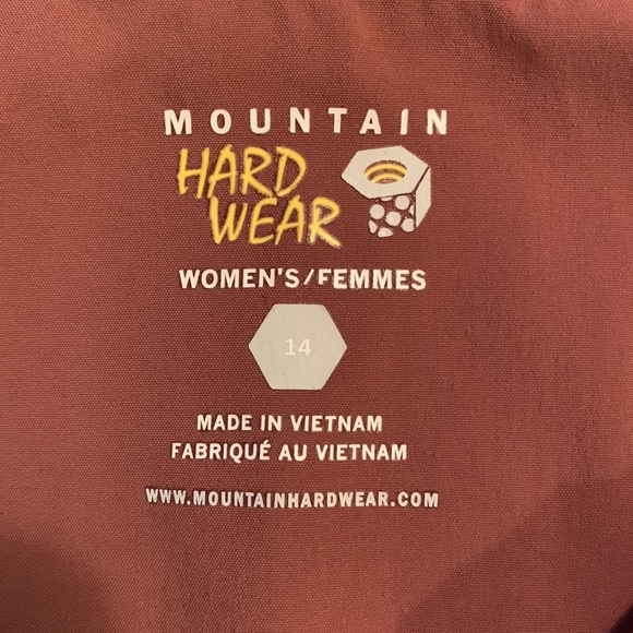 Mountain Hard Wear Women’s Short Sleeve Button Down Shirt Plum Color SZ 14 - Picture 9 of 12